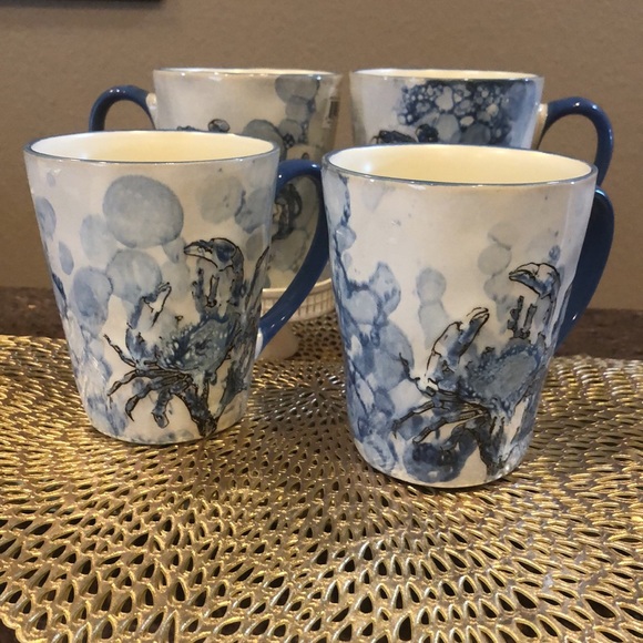 2 In Homestylez Chesapeake Bay Blue Mugs - Picture 4 of 6